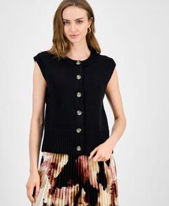 Женский кардиган с короткими рукавами, размеры P/XXS-XXL Anne Klein, Anne Black