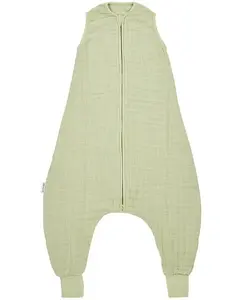 Предварительно выстиранная муслиновая летняя детская пижама без рукавов Meyco, светло-зеленый