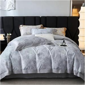 YUSIWOAL Комплект постельного белья с цветочным принтом из хлопка