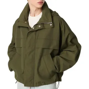 Куртка с капюшоном Bottega Veneta, shrub зеленый