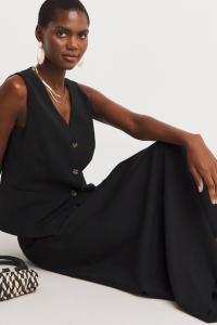 Атласная юбка-комбинация с принтом Jd Williams, черный