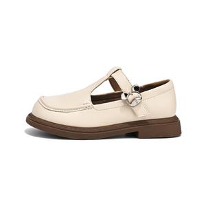 Износостойкие дышащие детские кожаные туфли для детей QIUTEXIONG, бежевый