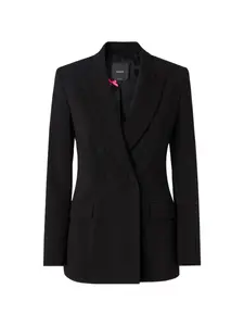 Двубортный жакет с длинными рукавами Pinko, черный