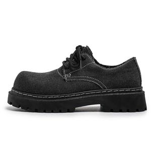 Нескользящие и износостойкие низкие повседневные туфли, увеличивающие рост, для мужчин Hong Kong Meng, Black