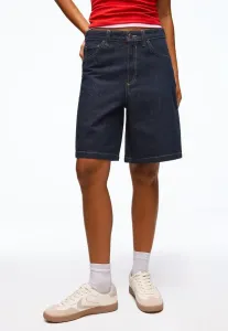 Широкие джинсовые шорты Bershka, Royal Blue