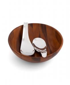 Набор из 3 салатниц Nambe Yin Yang с подставками Nambé, серебро