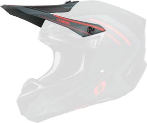 Козырек шлема Oneal 5srs из полиакрилита, Gray/Red