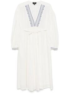 A.P.C. платье миди Anni, белый