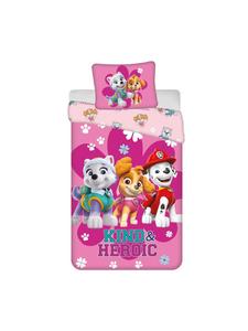 Дизайнерское уютное хлопковое постельное белье, 140x200 см и 50x70 см, разноцветное Paw Patrol, 200 x 140 см