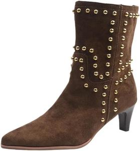 Женские ботинки с заостренным носком. Модный верхний дизайн. Удобные. Большой размер. Для улицы. Для шопинга. Для путешествий. Fusecottc, Brown