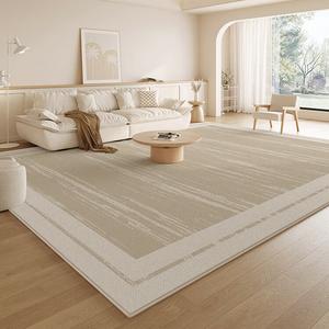 Budis Ковер 240х340 см из плюша в китайском стиле, водостойкий, моющийся, для гостиной/спальни, цвет Luoxia Tan