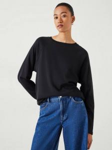 Хлопковый топ-реглан matilda HUSH, черный