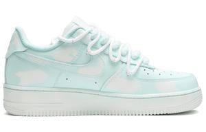 Кроссовки Nike Air Force 1 Skateboard Shoes Men Low-Top White Green