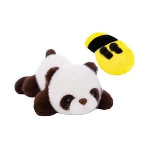 Плюшевая игрушка в виде мультяшного милого хаски цвергшнауцера сенбернара панды, высота 33см/40см/50см MIANHUIYI, ярко-коричневый