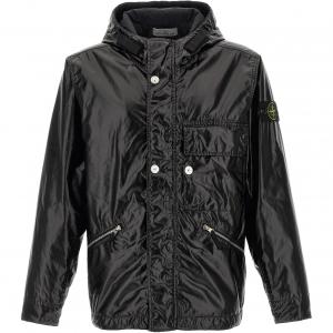 Куртка Mussola Gommata с капюшоном STONE ISLAND, черный