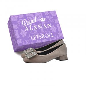 Alxnan Женские повседневные туфли-лодочки - абрикосовый ящик, цвет Apricot Box