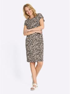 Платье из джерси с черно-коричневым принтом Sieh an!