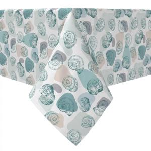 Квадратная скатерть, 100% хлопок, 60х60 дюймов, Trendy Shells
