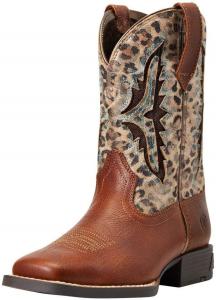 Детские ботинки унисекс Ariat Koel Venttek Western Boot, Spiced Cider/Metallic Leopard