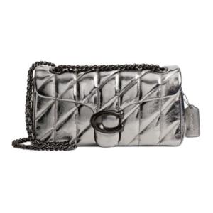 COACH Таби овчинная сумка кроссбоди среднего размера женская антрацит