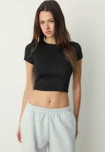 Простая футболка Stradivarius, Black