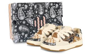 Низкие противоскользящие кеды для скейтбординга Cold-Bonded Puffy Unisex Paisley Ollieskate