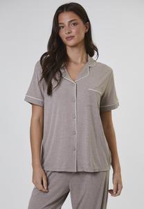 Пижамный комплект Loungeable TRADITIONAL SHORT SLEEVE SET, Oatmeal/Light Brown