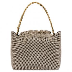 PINKO Сетчатая сумочка-клатч мини Women's Gold