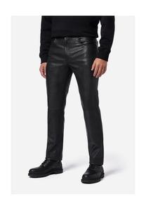 Кожаные брюки trant pant кожаные джинсы с 5 карманами из мытой кожи ягненка Ricano, черный