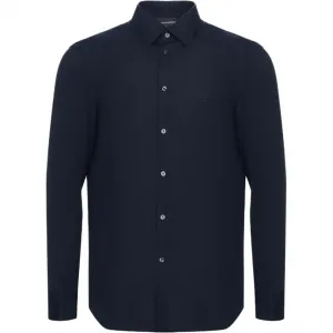 Классическая рубашка на пуговицах EMPORIO ARMANI, marine