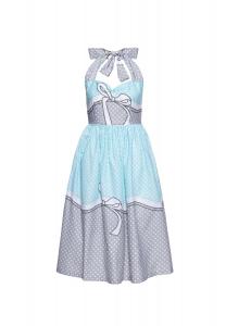 Летнее платье в горошек QUEEN KEROSIN, серый