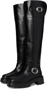 Ботинки Stuart Weitzman Emerson Moto Tall Boot, черный