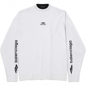 FW25 Свитер Regular Fit Мужской Balenciaga, черный/белый