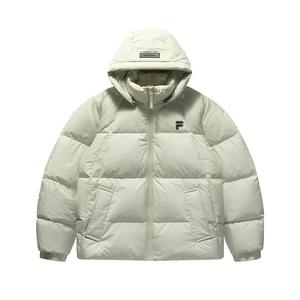 FILA FUSION Женский пуховик LIFE бежевый фарфоровый голубой, Beige Porcelain Cyan