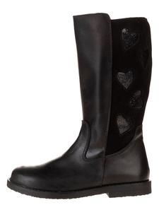 Кожаные ботинки черного цвета lamino