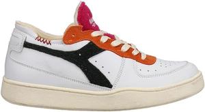 Мужские кроссовки Diadora Mi Basket Row Cut с шнуровкой, повседневные - белые