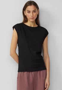 Футболка QS Print T-shirt, Schwarz/Black