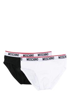 Moschino трусы-брифы с логотипом, черный
