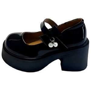 Туфли Мэри Джейн на массивном каблуке для женщин WOXXXN, Black