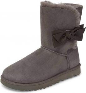 Женские зимние ботинки FSJ средней длины с мехом, теплые, плоские, удобные повседневные туфли, размеры 4-15 US, Grey