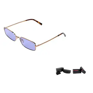 PRADA Прямоугольные солнцезащитные очки, Gold