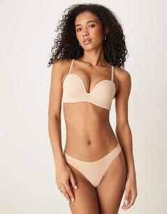 Бюстгальтер Boux Avenue из микрофибры без бретелек с многослойными подушечками, цвет 02 fair