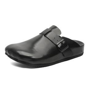 WEISHIBANGWEI Сандалии с закрытым носком, мужские, черные