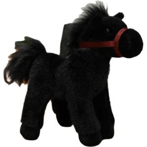 Искусственные лошади плюшевые куклы высота 23см ZITONG, черный