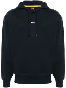 Худи с логотипом Boss, синий