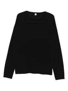 Свитер с круглым вырезом TOTEME, черный