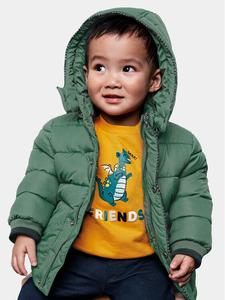 Пуховик стандартного кроя Mayoral, зеленый