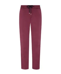 Атласные брюки Clemence Tencel с эластичным поясом Vilebrequin, красный