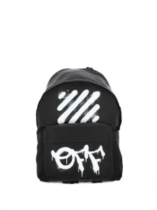 Рюкзак с графичным принтом Off-White, черный