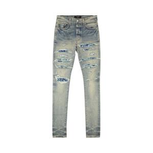 Джинсы Amiri Distressed Pajama Thrasher Jeans, Indigo